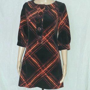 super retro go-go a-line mini dress in stretchy knit corduroy - clearance